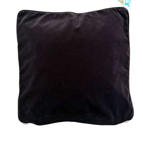 Chocolate Brown Velvet Swarovski Skull Butterfly Pillow Cover (Red Accents) – 20 - Picture 2 of 3